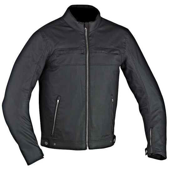 Motorcycle Jacket Technical Fabric Ixon Black Suburb