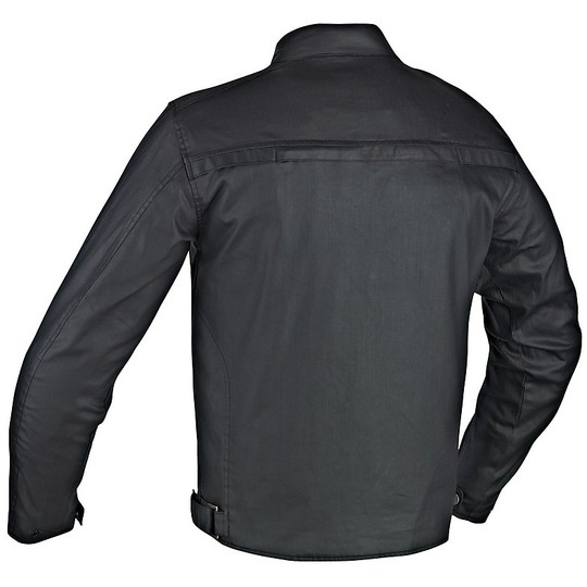 Motorcycle Jacket Technical Fabric Ixon Black Suburb