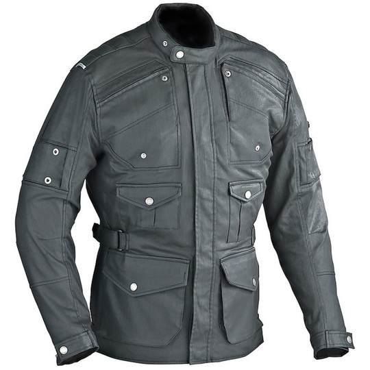 Motorcycle Jacket Technical Fabric Ixon HUNTER Black