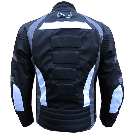 Motorcycle Jacket Technical Hero HR-3435 Waterproof White Black