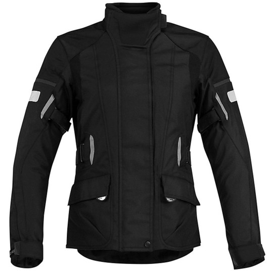 Motorcycle Jacket Technical Women in Fabric Touring Acerbis Triskele Lady Black