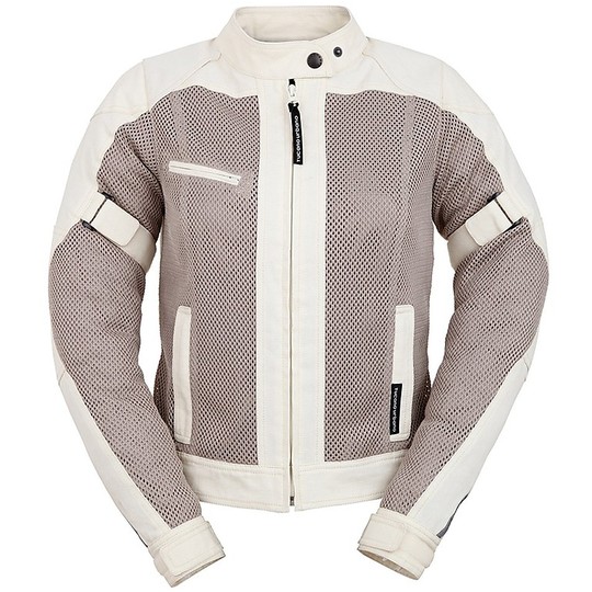 motorcycle jacket Technician Donna Summer Tucano Urbano Reloaded AB Lady White Perforated