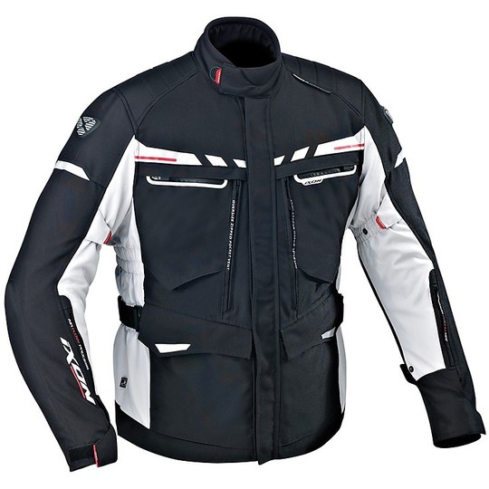 Motorcycle Jacket Technique 3 layers fabric Ixon Protour HP Black White Red