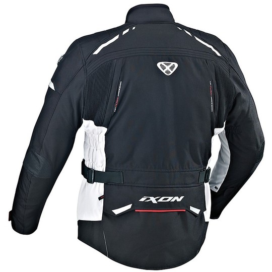 Motorcycle Jacket Technique 3 layers fabric Ixon Protour HP Black White Red
