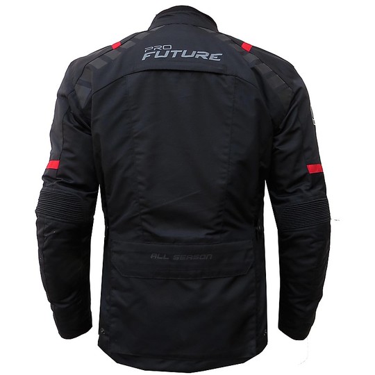 Motorcycle Jacket Technique ProFuture Triple Layer All Season WP Black Red