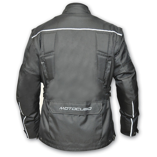 Motorcycle Jacket Technique Three Member Motocubo Gran Sasso Tourer Black Grey