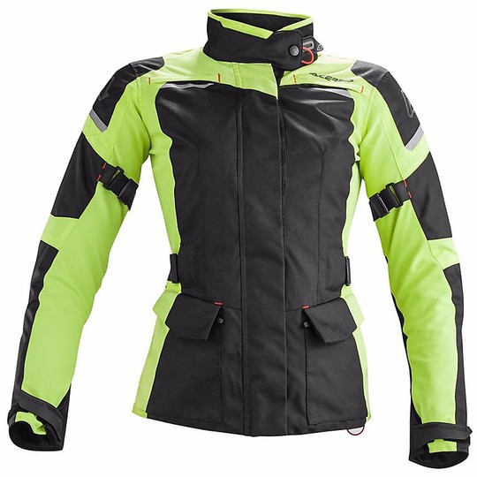 Motorcycle Jacket Technology Tissue Acerbis 4 Seasons Glen Lady Black Fluorescent Yellow