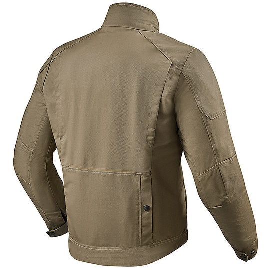 Motorcycle Jacket Waxed Cotton Rev'it BOWERY Sand