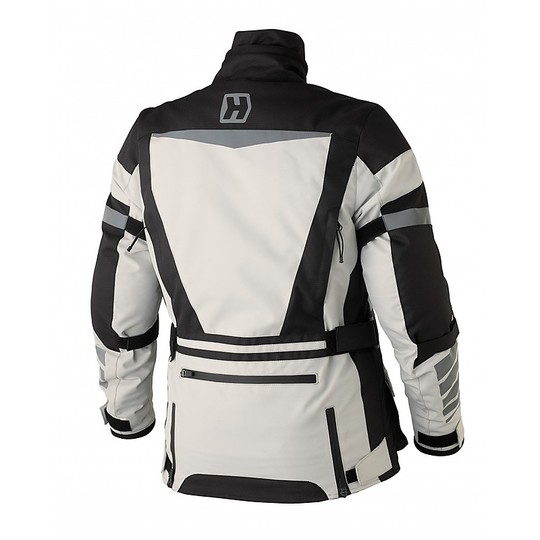 Motorcycle Jacket Woman In fabric 3 layers Hevik Namib-ST W Grey Black