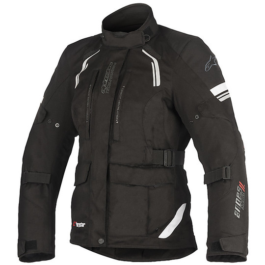Motorcycle Jacket Woman In Fabric 4 Seasons Alpinestars Stella ANDES Black v2 Drystar