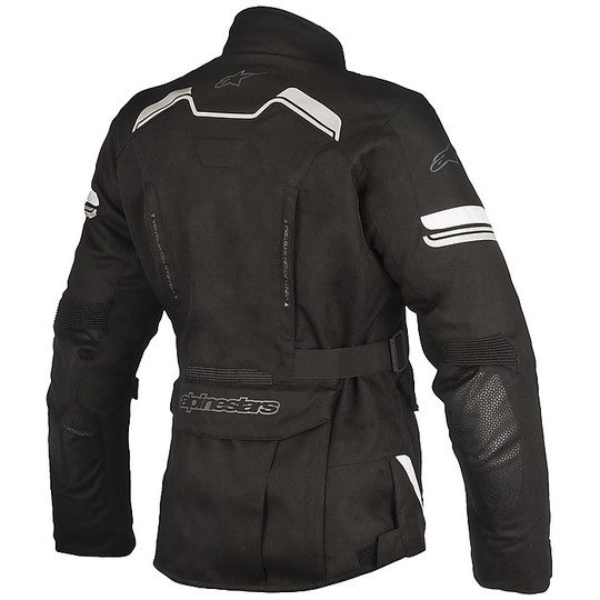 Motorcycle Jacket Woman In Fabric 4 Seasons Alpinestars Stella ANDES Black v2 Drystar