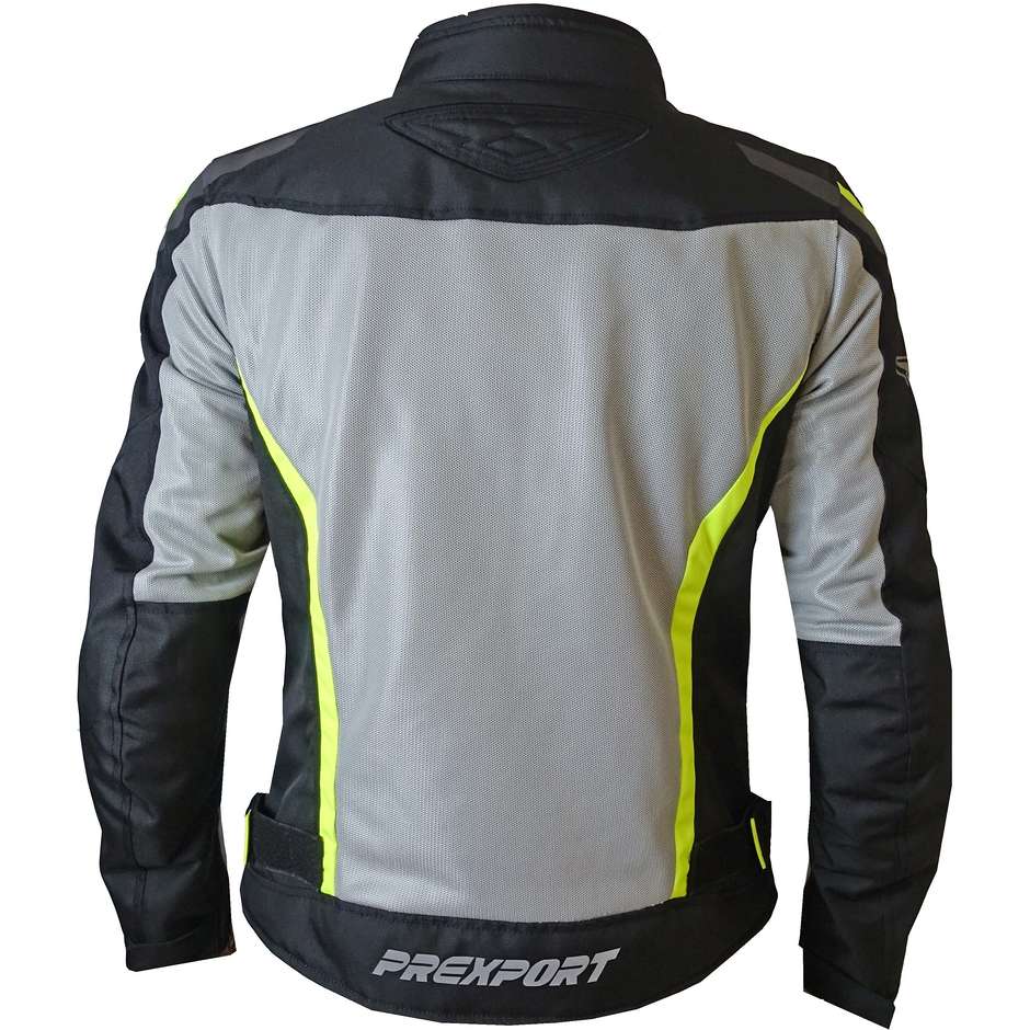 Motorcycle Jacket Woman Perforated Summer 3 Seasons Prexport Desert Lady WP Black Ice Yellow Fluo