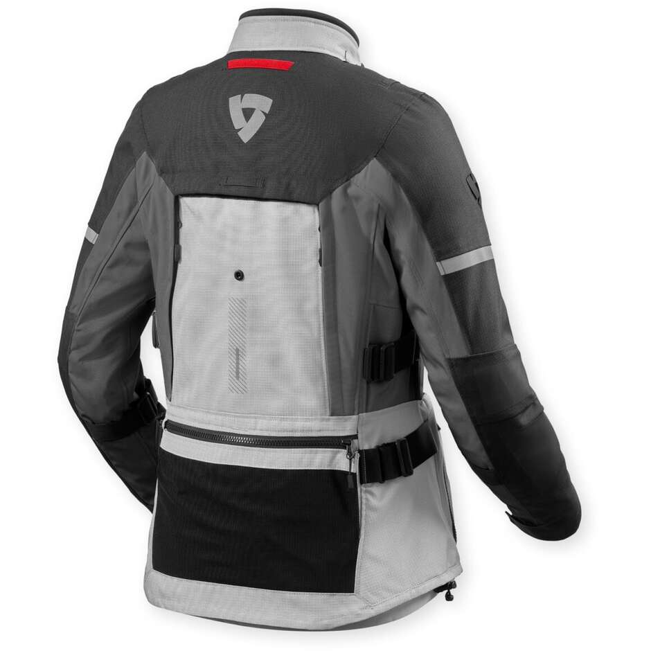 Motorcycle Jacket Women Rev'it Sand 5 H2O Ladies Silver Anthracite