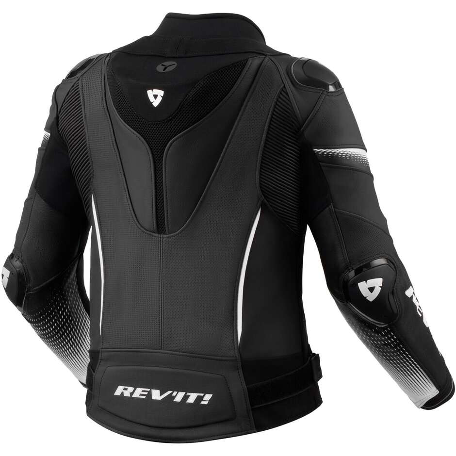 Motorcycle Jacket Women Rev'it XENA 4 PRO Ladies Black White