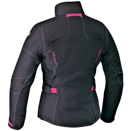 Motorcycle Jacket Women Technics fabric Alhena HP Black / Fuchsia