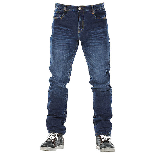 Motorcycle Jeans Pants CE Overlap MONZA Smalt