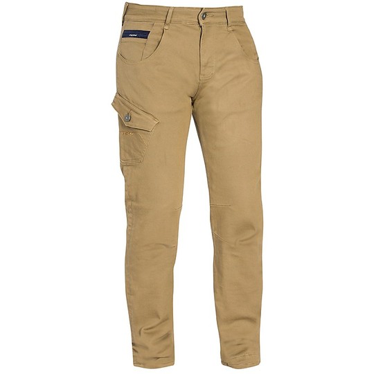 Motorcycle Jeans Pants in Ixon DISCOVERY Camel Fabric