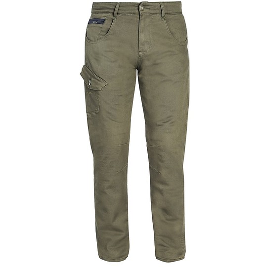 Motorcycle Jeans Pants in Ixon DISCOVERY Khaki Fabric