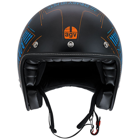 Motorcycle Jet helmet AGV RP60 Multi Fiber B4 Blackboard Black