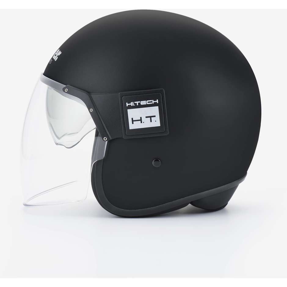 Motorcycle Jet Helmet in Blauer POD Fiber Monochrome Matt Black