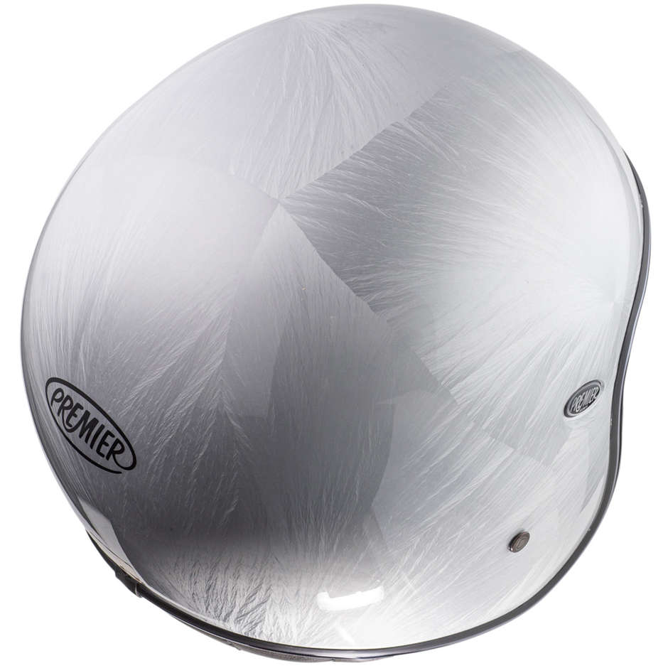 Motorcycle Jet Helmet in Custom Premier Fiber VINTAGE DR