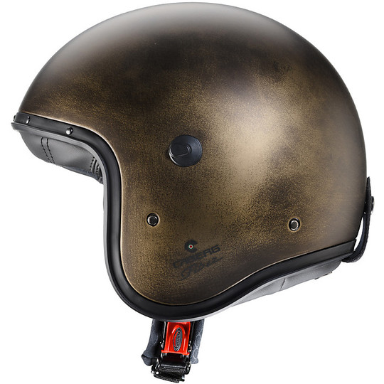 Motorcycle Jet Helmet in Fiber Caberg FREERIDE Bronze Brushed