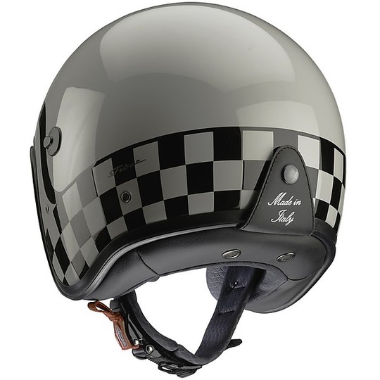 Motorcycle Jet Helmet in Fiber Caberg FREERIDE Formula Light Gray Black