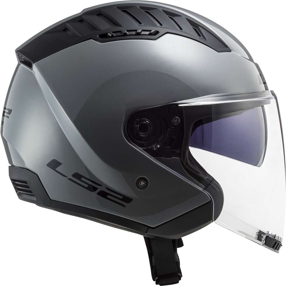 Motorcycle Jet Helmet Ls2 OF600 COPTER II Nardo Gray Glossy