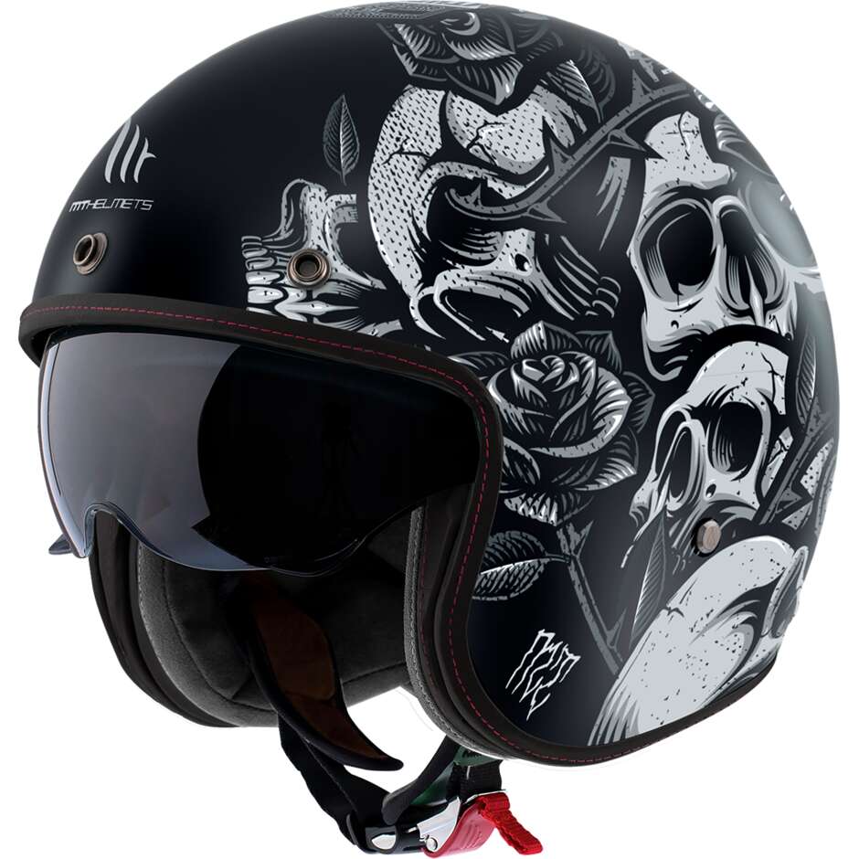 Motorcycle Jet Helmet MT Helmets LE MANS 2 SV S Breakout B2 Matt