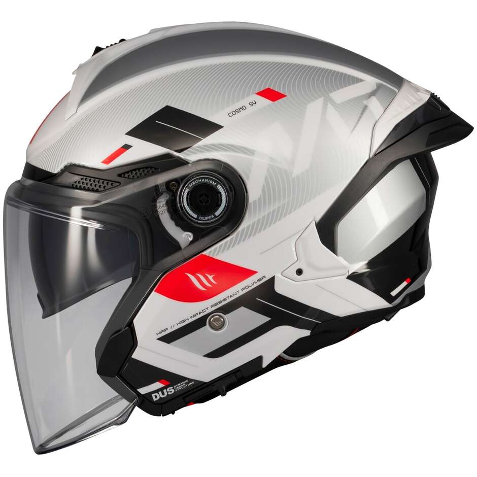Motorcycle Jet Helmet MT Helmetss COSMO SV SILENCE A2 Polished