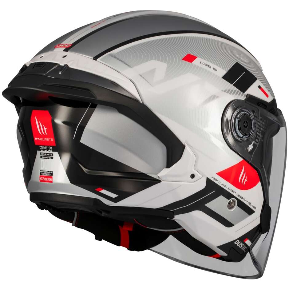 Motorcycle Jet Helmet MT Helmetss COSMO SV SILENCE A2 Polished