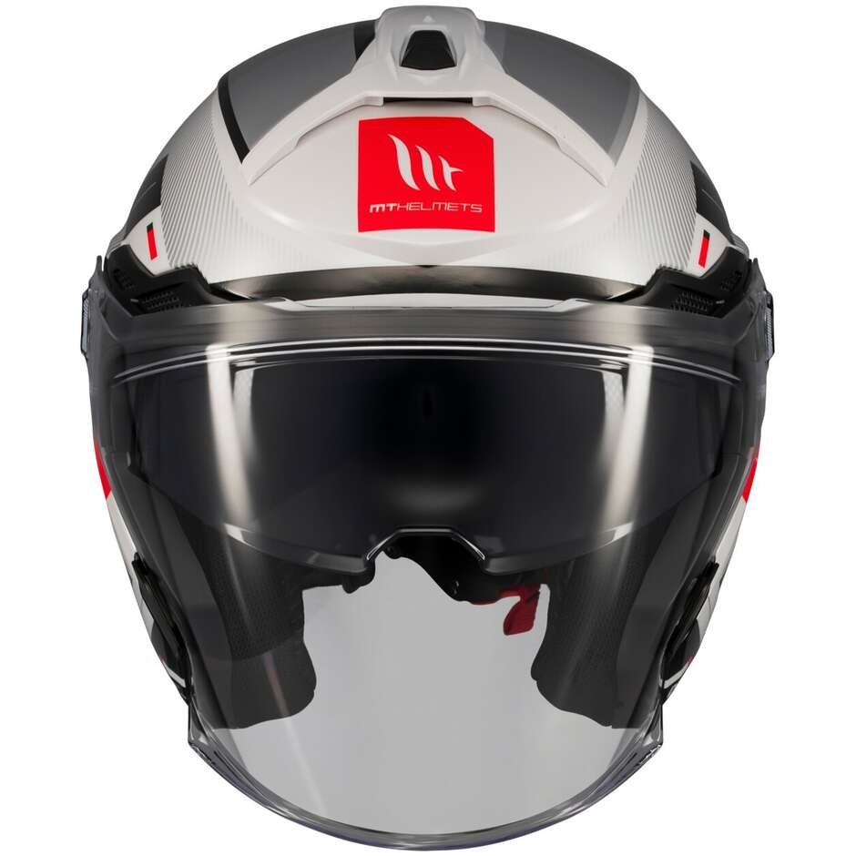 Motorcycle Jet Helmet MT Helmetss COSMO SV SILENCE A2 Polished
