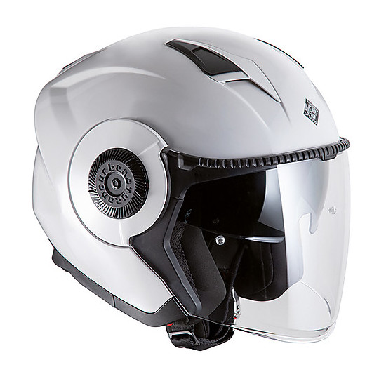 Motorcycle Jet Helmet Tucano Urbano 1400 EL TANGE Ice White