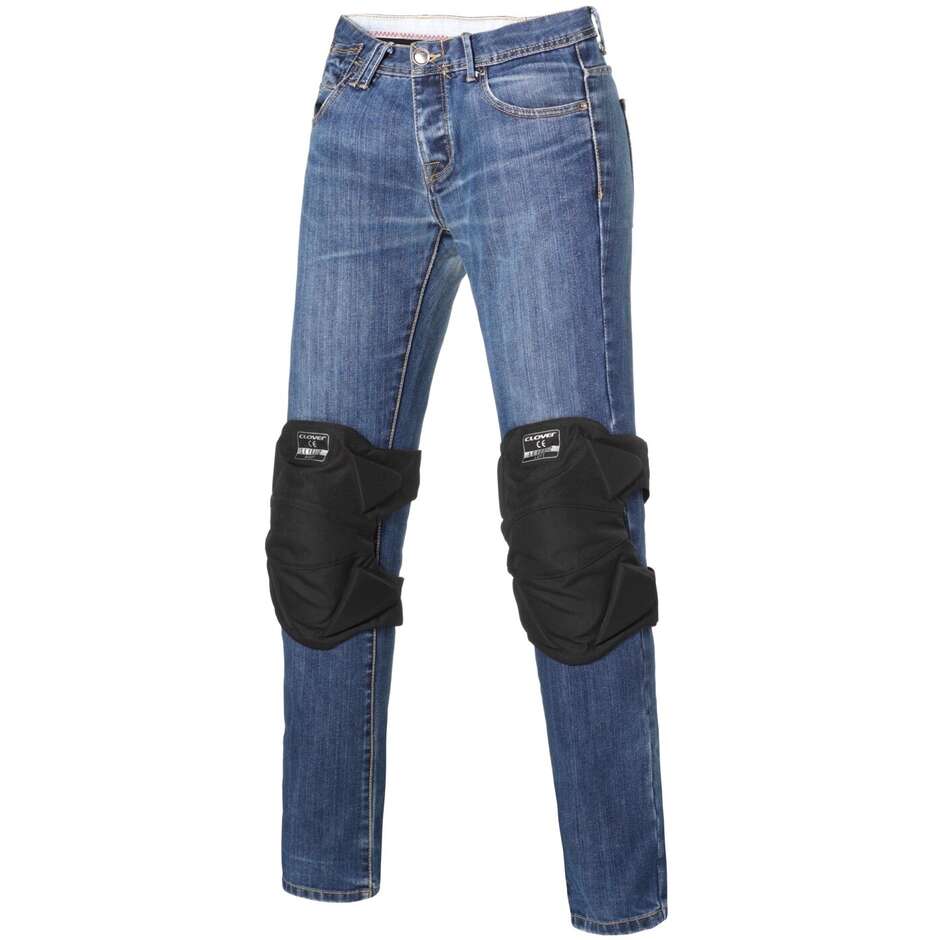 Motorcycle Knee Protectors Clover KNEE PRO 2 CE PROTECTOR Black