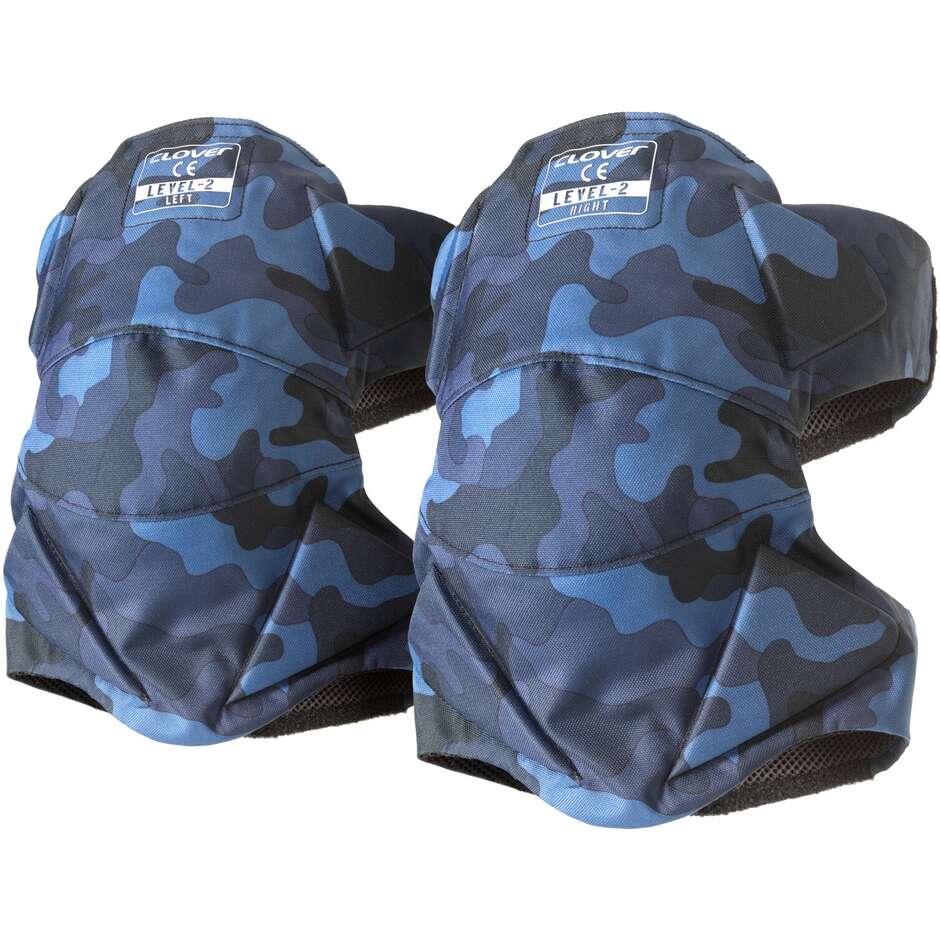 Motorcycle Knee Protectors Clover KNEE PRO 2 CE PROTECTOR Camouflage