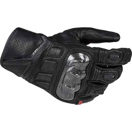 Motorcycle Leather Gloves CE Sports Ls2 SPARK Black