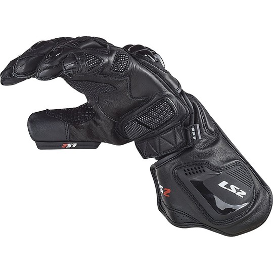 Motorcycle Leather Gloves CE Sports Ls2 SWIFT Black