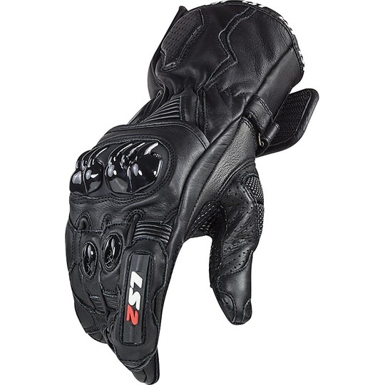 Motorcycle Leather Gloves CE Sports Ls2 SWIFT Black