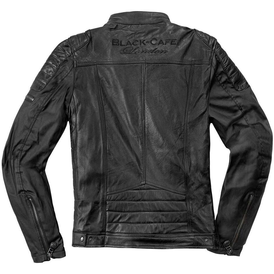 Motorcycle Leather Jacket Cafè Racer Black Cafè London Lj-10674