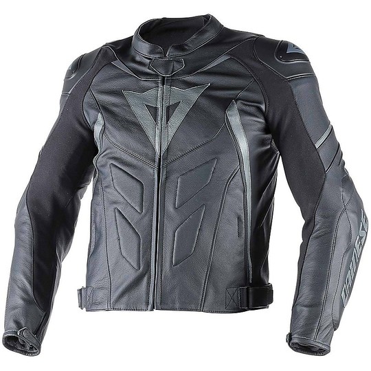 Motorcycle Leather Jacket Dainese Avro D1 Black / Anthracite