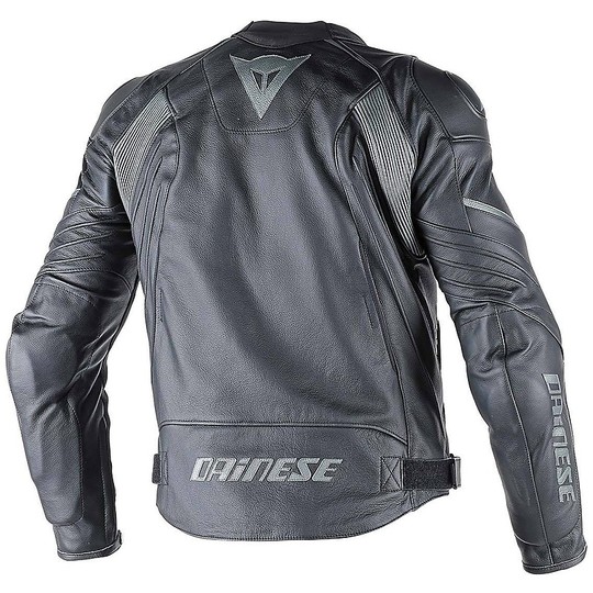 Motorcycle Leather Jacket Dainese Avro D1 Black / Anthracite