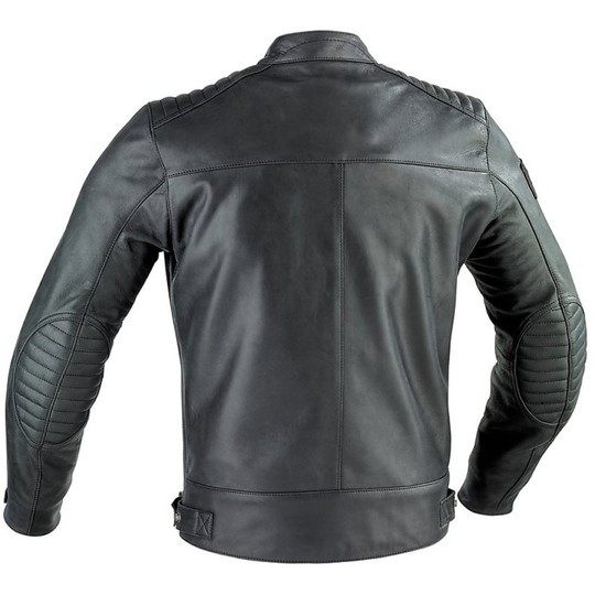 Motorcycle Leather Jacket Ixon Black Model Mechanics