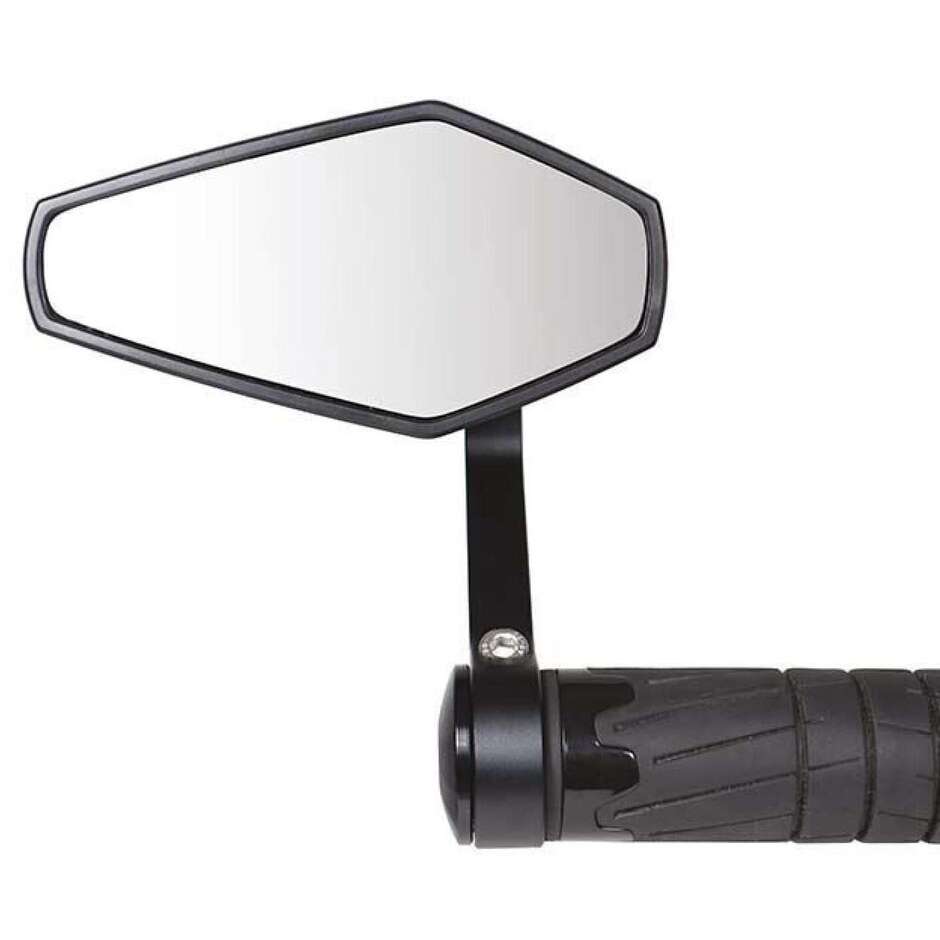 Motorcycle Mirror Bar End Chaft FLOW HANDLE Black