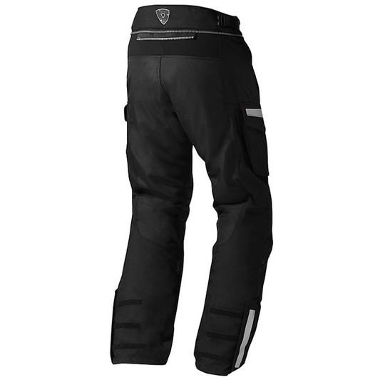 Motorcycle Pants Fabric Rev'it Sand 2 Black Shortened