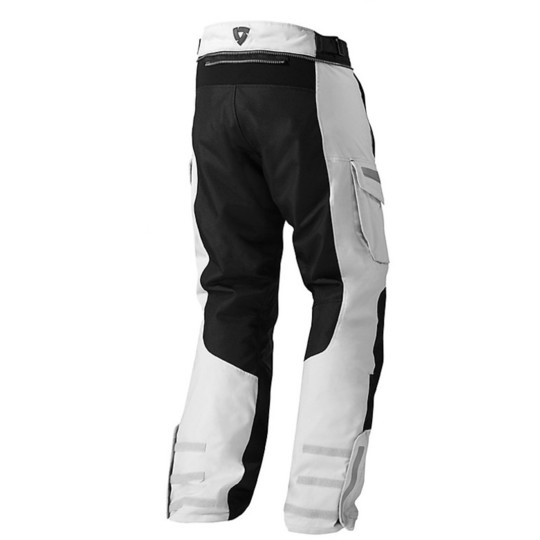Motorcycle Pants Fabric Rev'it Sand 2 Silver / Black