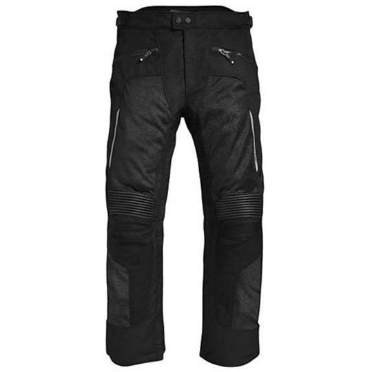Motorcycle Pants Fabric Rev'it Tornado Black Shortened