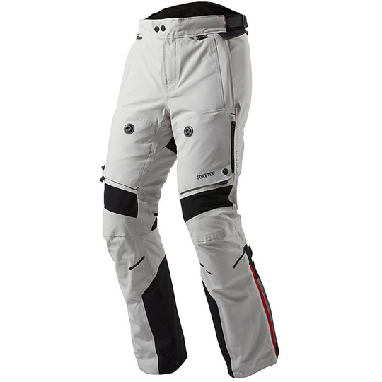 Motorcycle Pants GORE-TEX Rev'it Poseidon GTX Light Grey Shortened