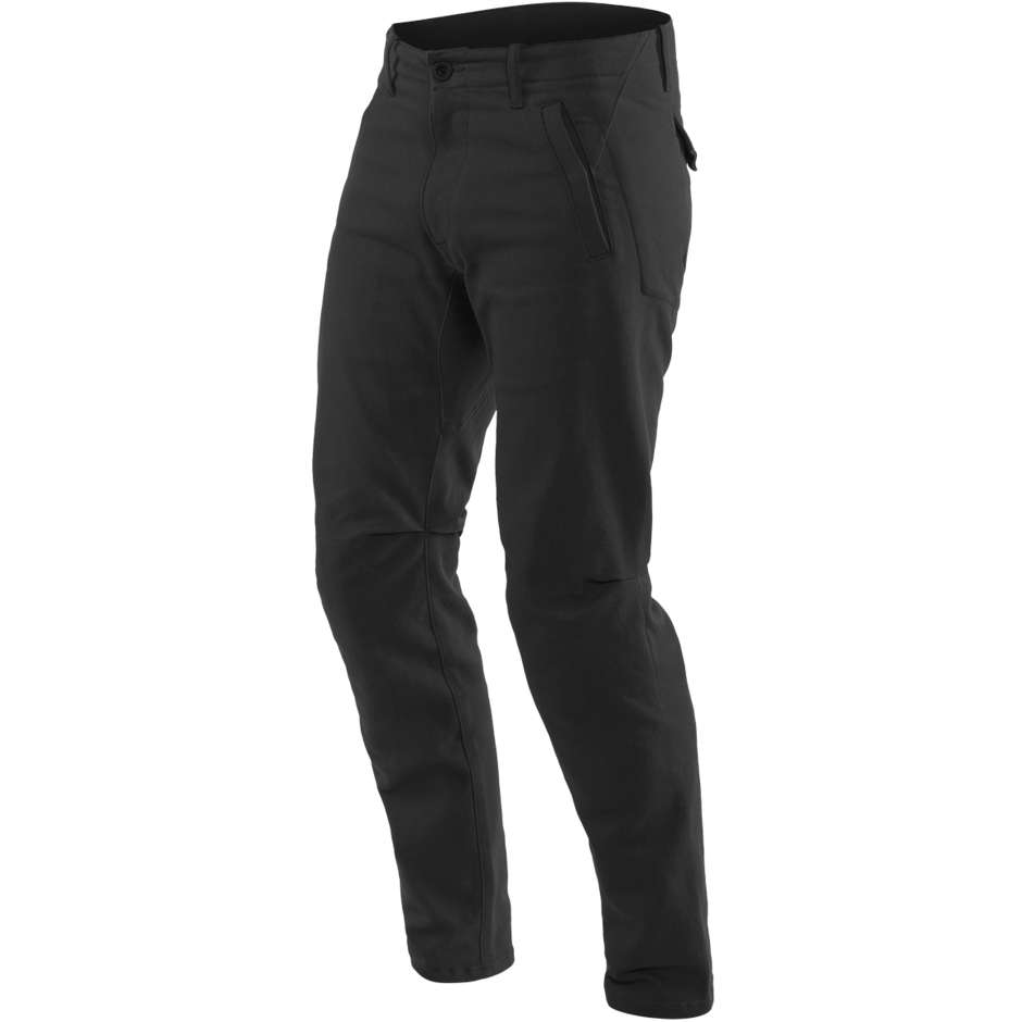 Motorcycle Pants in Dainese CHINOS Black Fabric