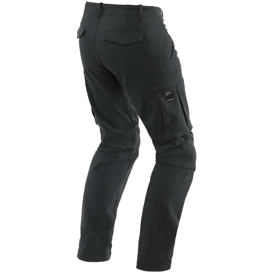 Motorcycle Pants in Dainese COMBAT Black Fabric