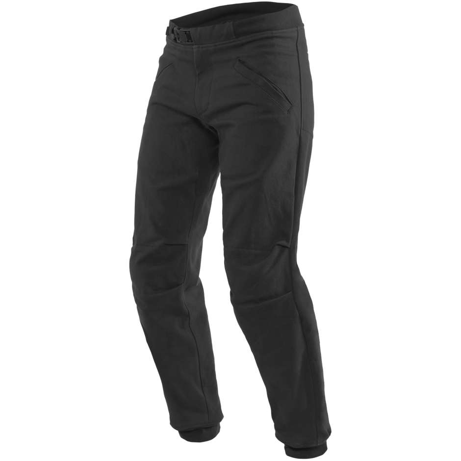 Motorcycle Pants in Dainese TRACKPANTS Black Fabric